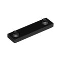 LEGO® Plate, Modified 1 x 4 with 2 Studs with Groove 41740 schwarz