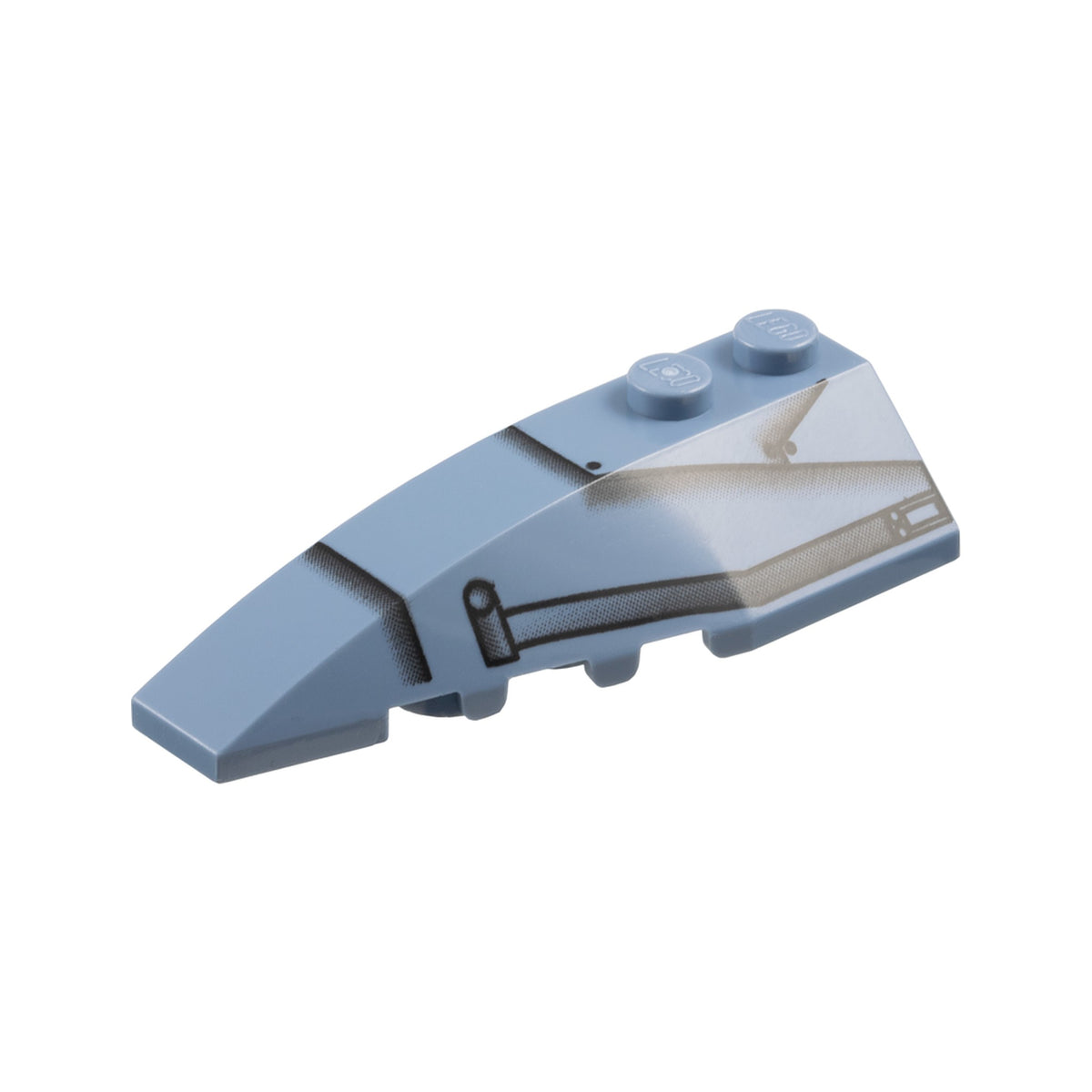 LEGO® Wedge 6 x 2 Left with SW Speeder Pattern 41748pb003 sandblau