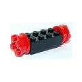 LEGO® Brick, Modified 2 x 4 with Red Wheels FreeStyle and Red Pins (4180 / 4259 / 2344) 4180c02 schwarz