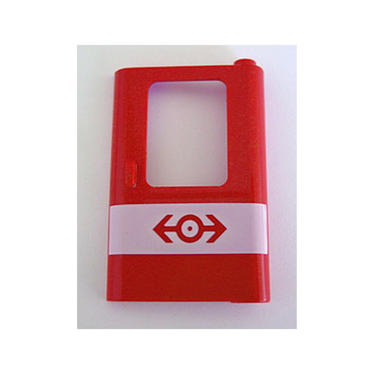 LEGO® Door 1 x 4 x 5 Train Right, Thin Support at Bottom with White Stripe and Train Logo Pattern 4182px1 rot