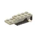 LEGO® Pullback Motor 6 x 2 x 1 1/3 with Black Base and White Wheels Holder Pins (Motor 1) 41857c01 hellgrau (alt)