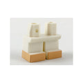 LEGO® Legs Short with Light Nougat Feet Pattern 41879pb015 weiss
