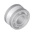 LEGO® Wheel 11mm D. x 8mm with Center Groove, 4 Spokes 42610 hellgrau