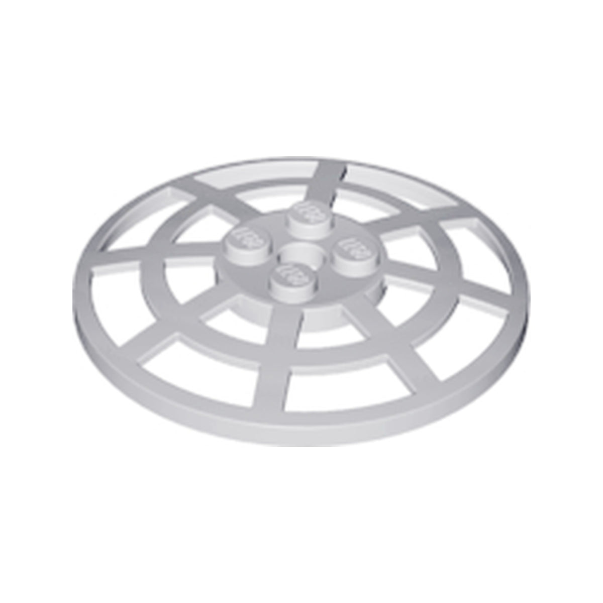 LEGO® Dish 6 x 6 Inverted (Radar) Webbed - Type 2 (Underside Attachment Positions at 90 degrees) 4285b hellgrau