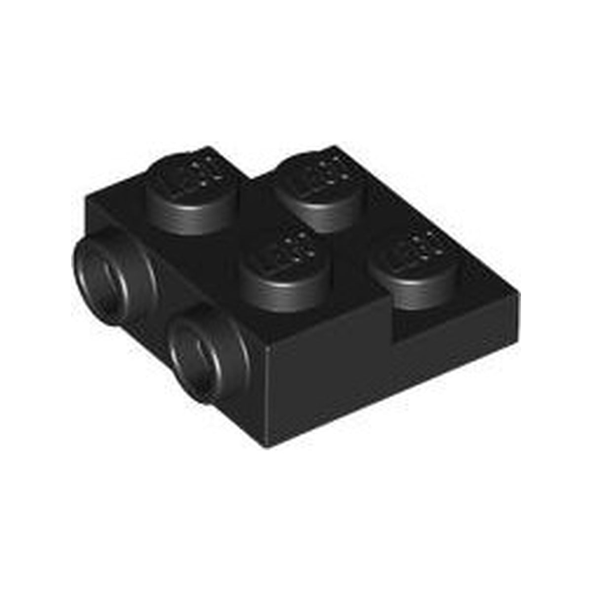 LEGO® Plate, Modified 2 x 2 x 2/3 with 2 Studs on Side - Hollow Bottom Tube 4304 schwarz