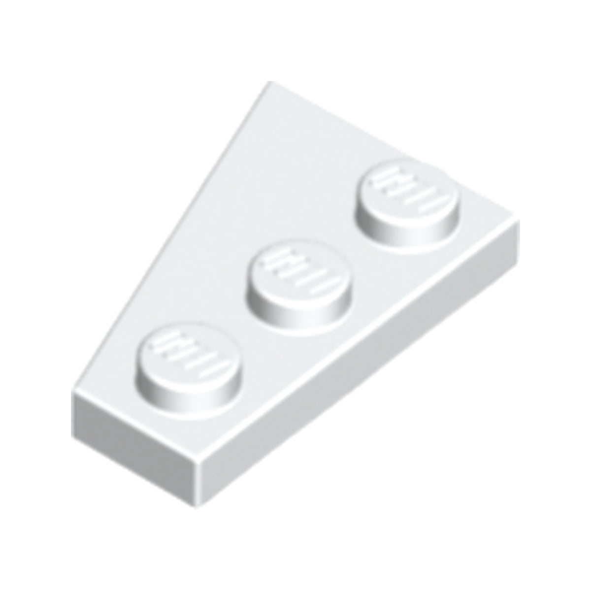LEGO® Wedge, Plate 3 x 2 Right 43722 weiss