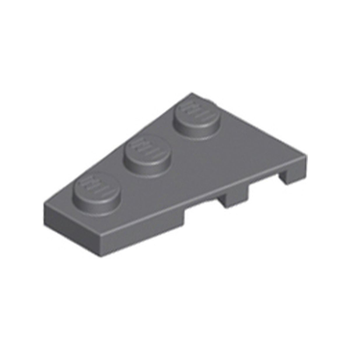 LEGO® Wedge, Plate 3 x 2 Left 43723 dunkelgrau