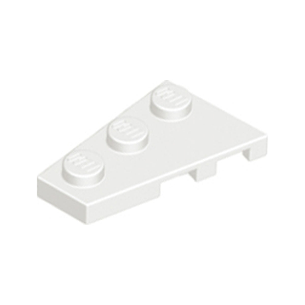 LEGO® Wedge, Plate 3 x 2 Left 43723 weiss