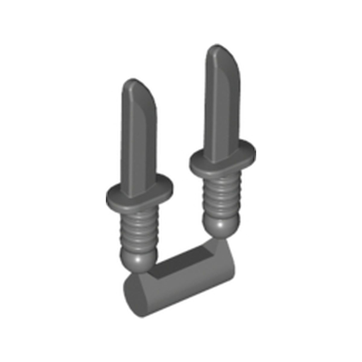 LEGO® Minifigure, Weapon Knives, 2 on Sprue 44658 dunkelgrau