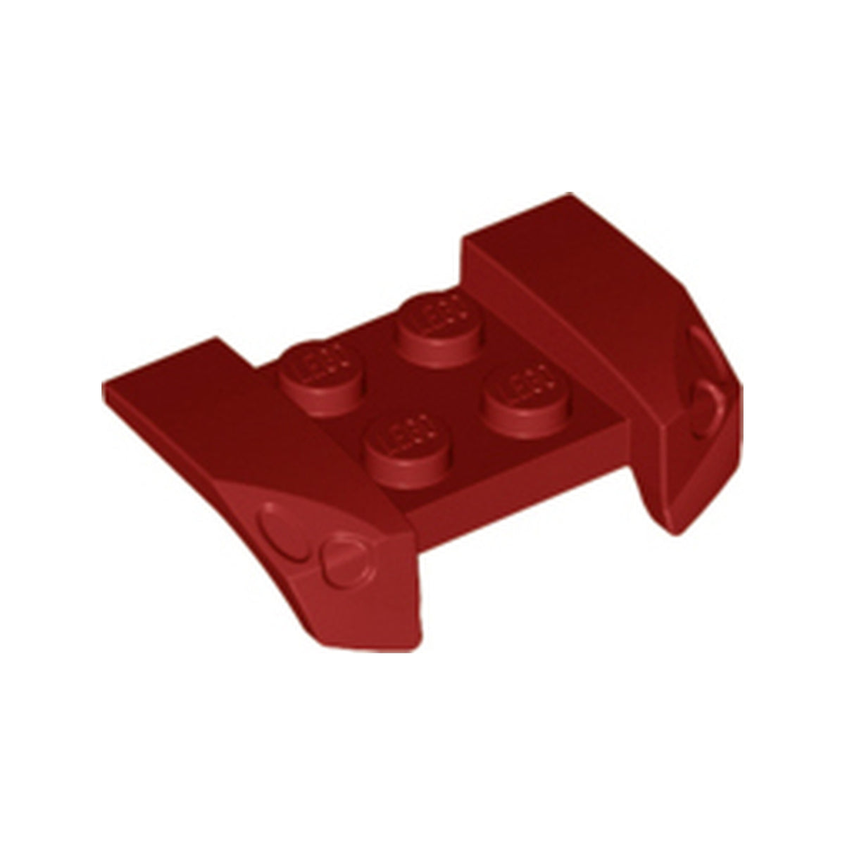 LEGO® Vehicle, Mudguard 2 x 4 with Headlights Overhang 44674 dunkelrot