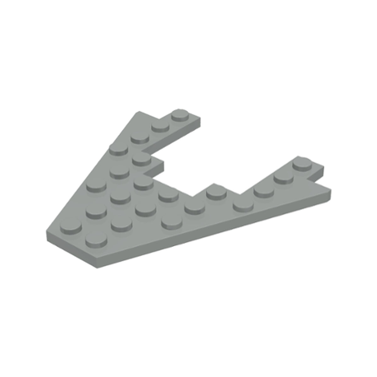 LEGO® Wedge, Plate 8 x 8 with 4 x 4 Cutout 4475 hellgrau (alt)