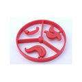 LEGO® Minifigure, Plume Feather Wheel, 3 on Sprue 4502 rot