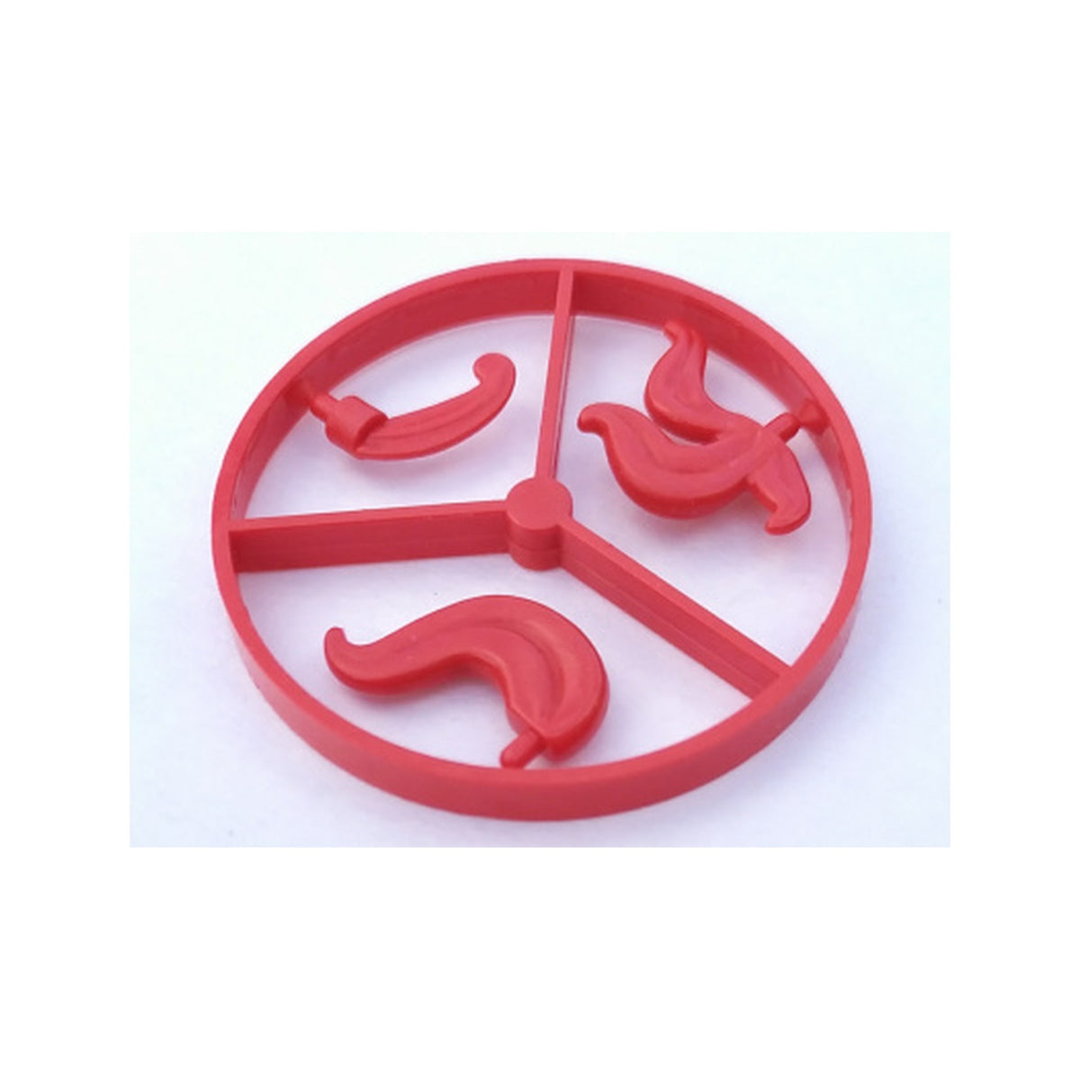LEGO® Minifigure, Plume Feather Wheel, 3 on Sprue 4502 rot