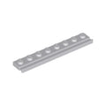 LEGO® Plate, Modified 1 x 8 with Door Rail 4510 hellgrau