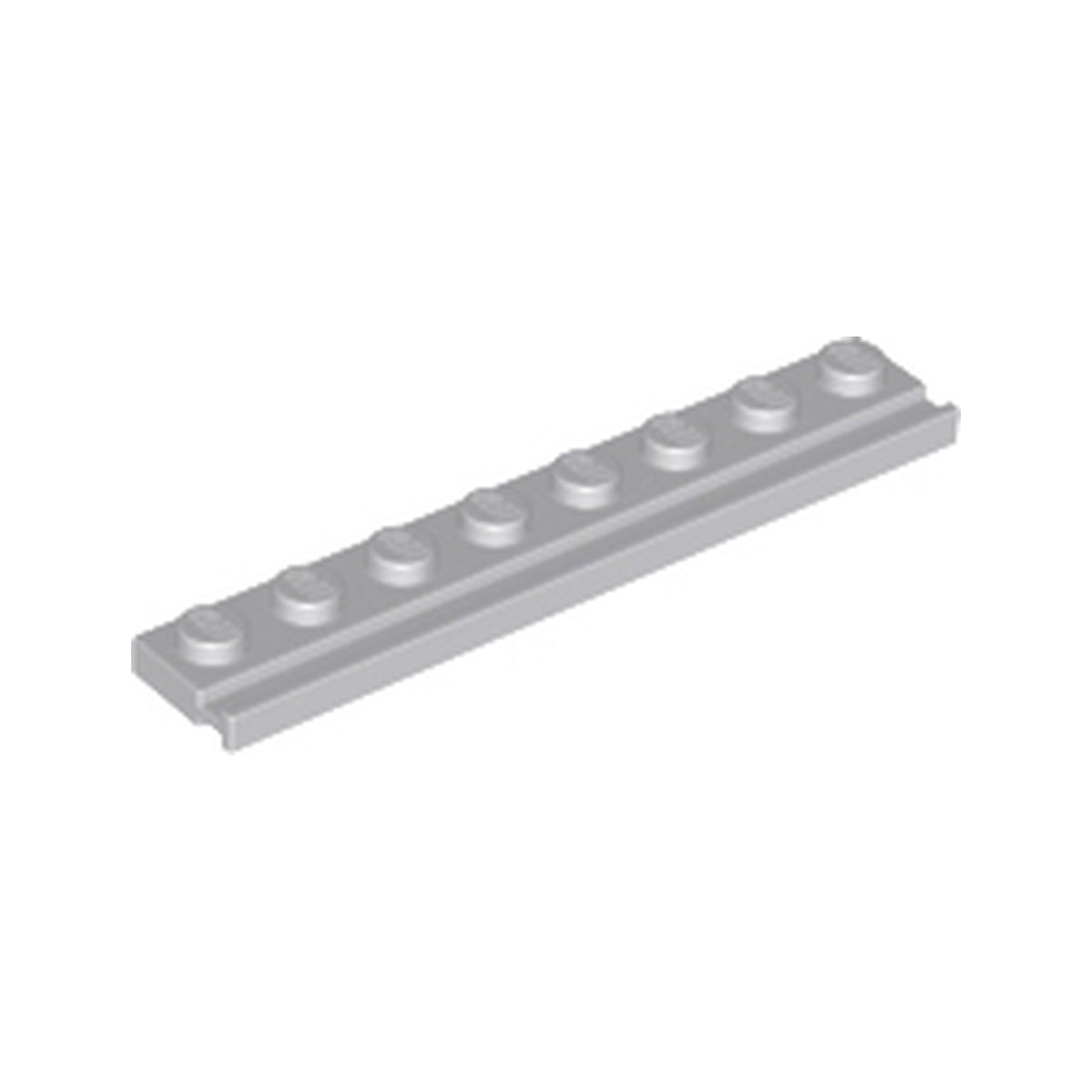 LEGO® Plate, Modified 1 x 8 with Door Rail 4510 hellgrau