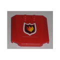 LEGO® Wedge 4 x 4 x 2/3 Triple Curved with Fire Logo Pattern (Sticker) - Set 7206 45677pb026 rot