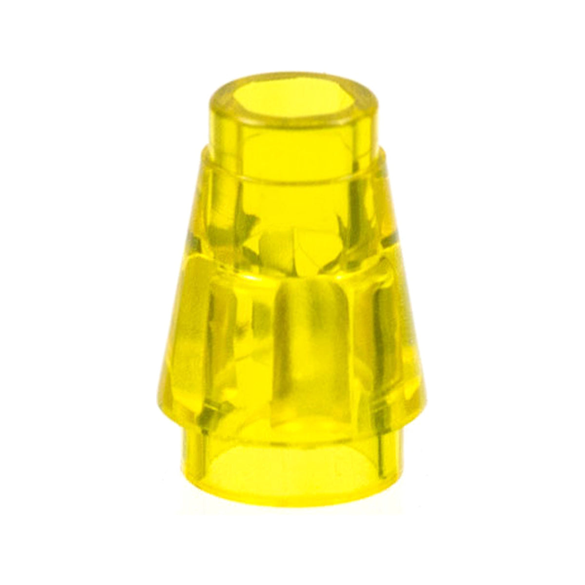 LEGO® Cone 1 x 1 with Top Groove 4589b transparent gelb