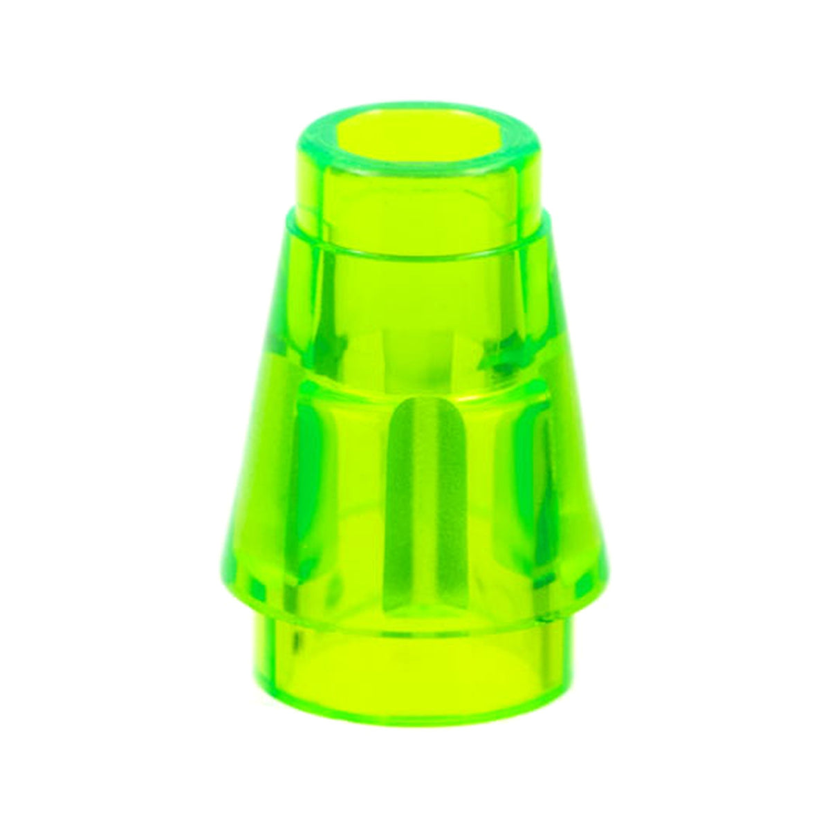 LEGO® Cone 1 x 1 with Top Groove 4589b transparent leuchtend grün