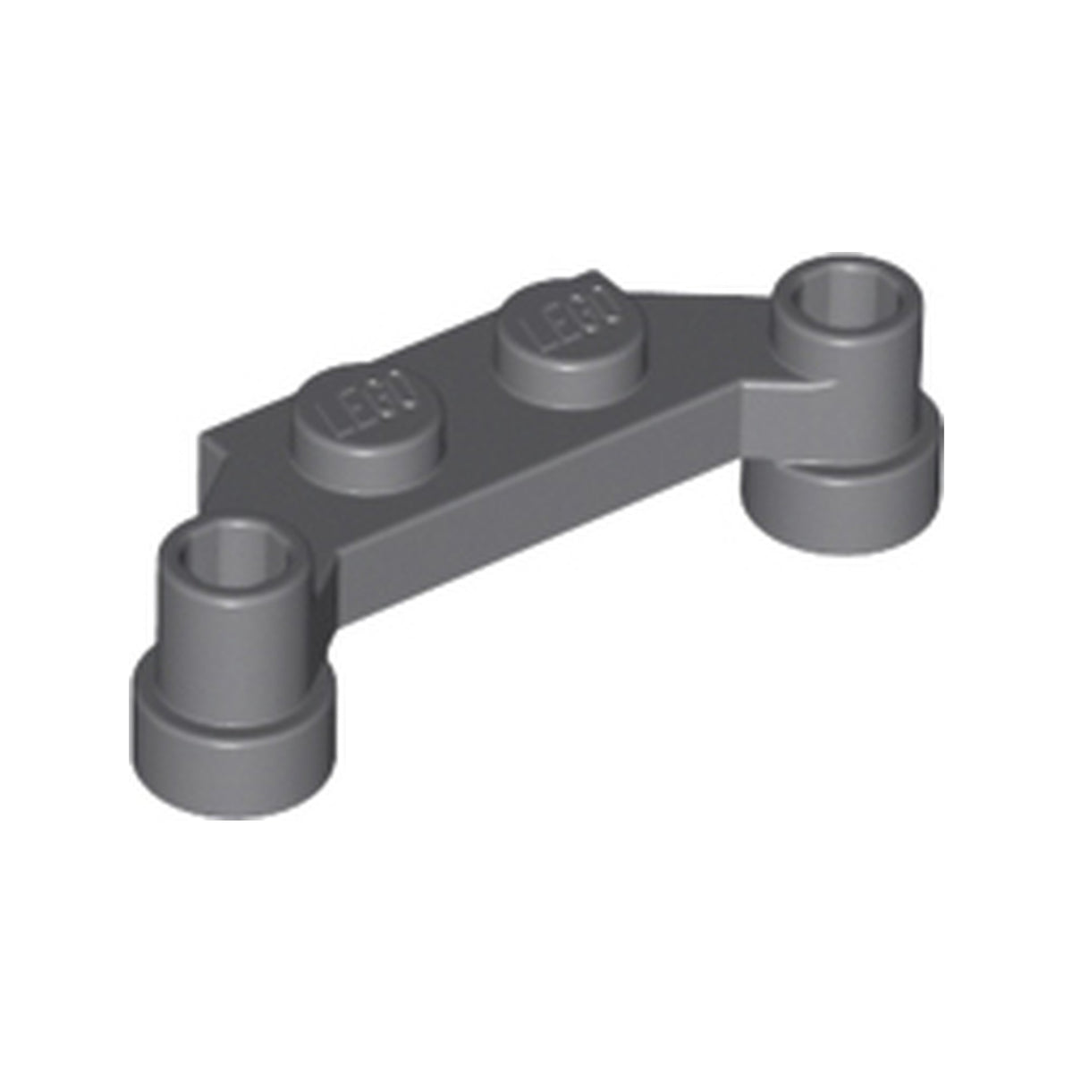 LEGO® Plate, Modified 1 x 4 Offset 4590 dunkelgrau
