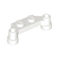 LEGO® Plate, Modified 1 x 4 Offset 4590 weiss