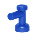 LEGO® Tap 1 x 1 without Hole in Nozzle End 4599b blau
