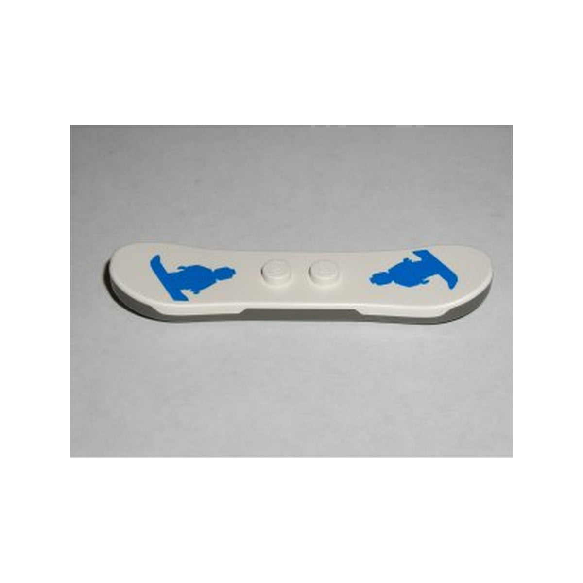LEGO® Minifigure, Utensil Snowboard, Dark Gray Bottom with Blue Snowboarding Minifigures Pattern 46203c02pb01 weiss