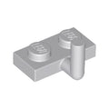LEGO® Plate, Modified 1 x 2 with Bar Arm Up (Horizontal Arm 5mm) 4623b hellgrau