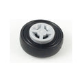 LEGO® Wheel 8mm D. x 6mm with Black Tire 14mm D. x 4mm Smooth Small Single (4624 / 3139) 4624c01 hellgrau