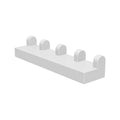 LEGO® Hinge Tile 1 x 4 4625 weiss