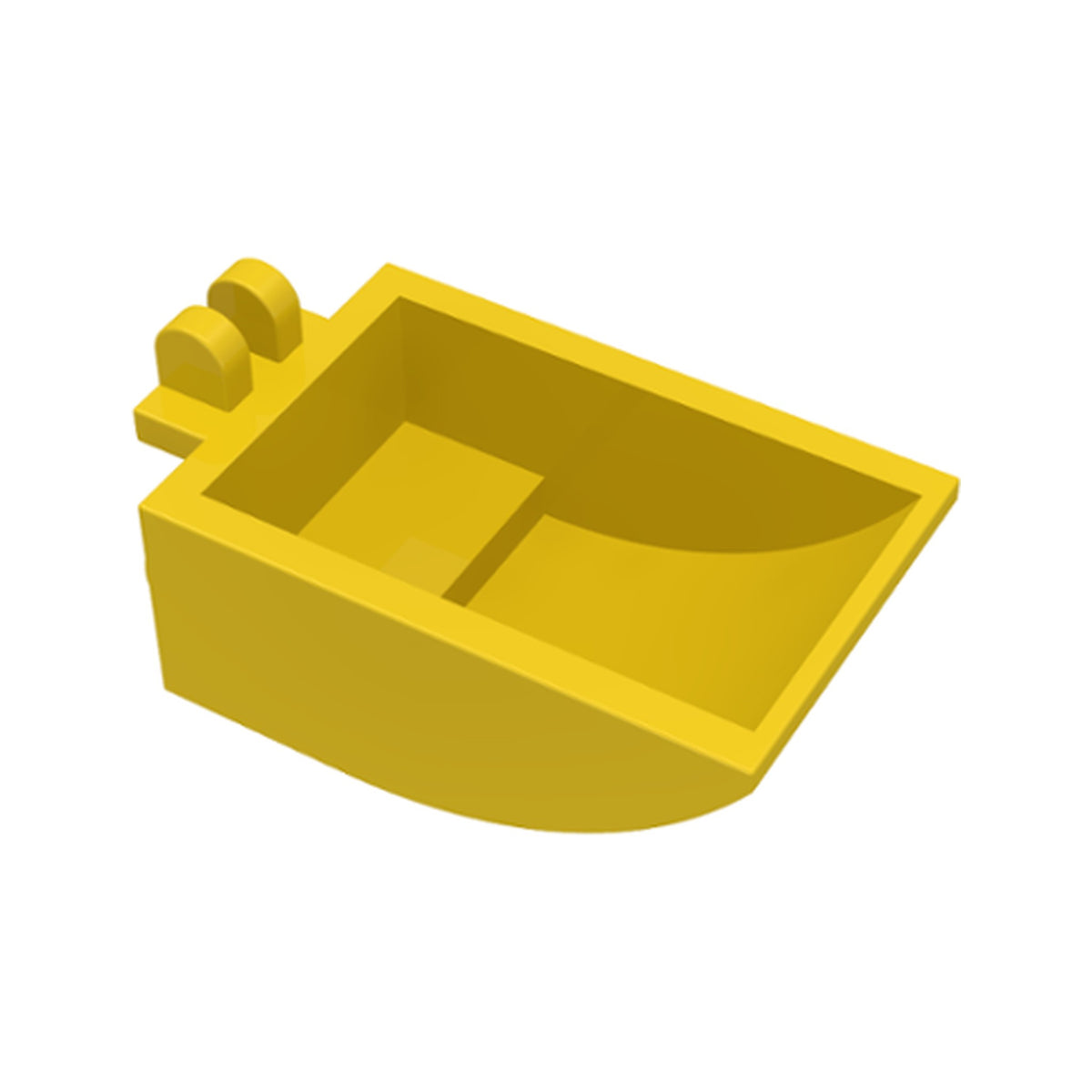 LEGO® Vehicle, Digger Bucket 2 x 3 Curved Bottom, Hollow, with 2 Fingers Hinge 4626 gelb