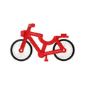 LEGO® Bicycle with Handlebars with Trans-Clear Wheels and Black Tires (4719 / 4720 / 2807) 4719c01 rot