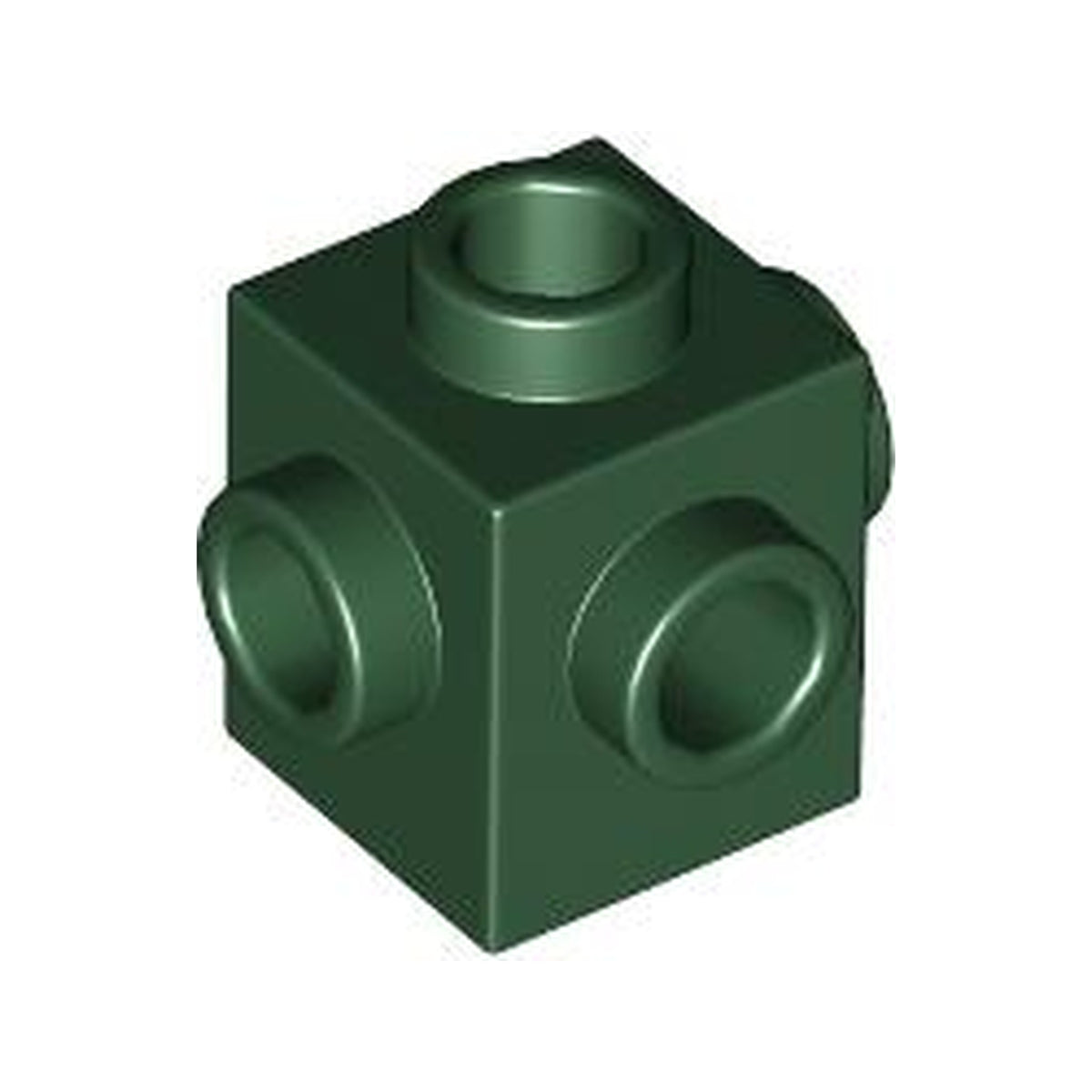 LEGO® Brick, Modified 1 x 1 with Studs on 4 Sides 4733 dunkelgrün