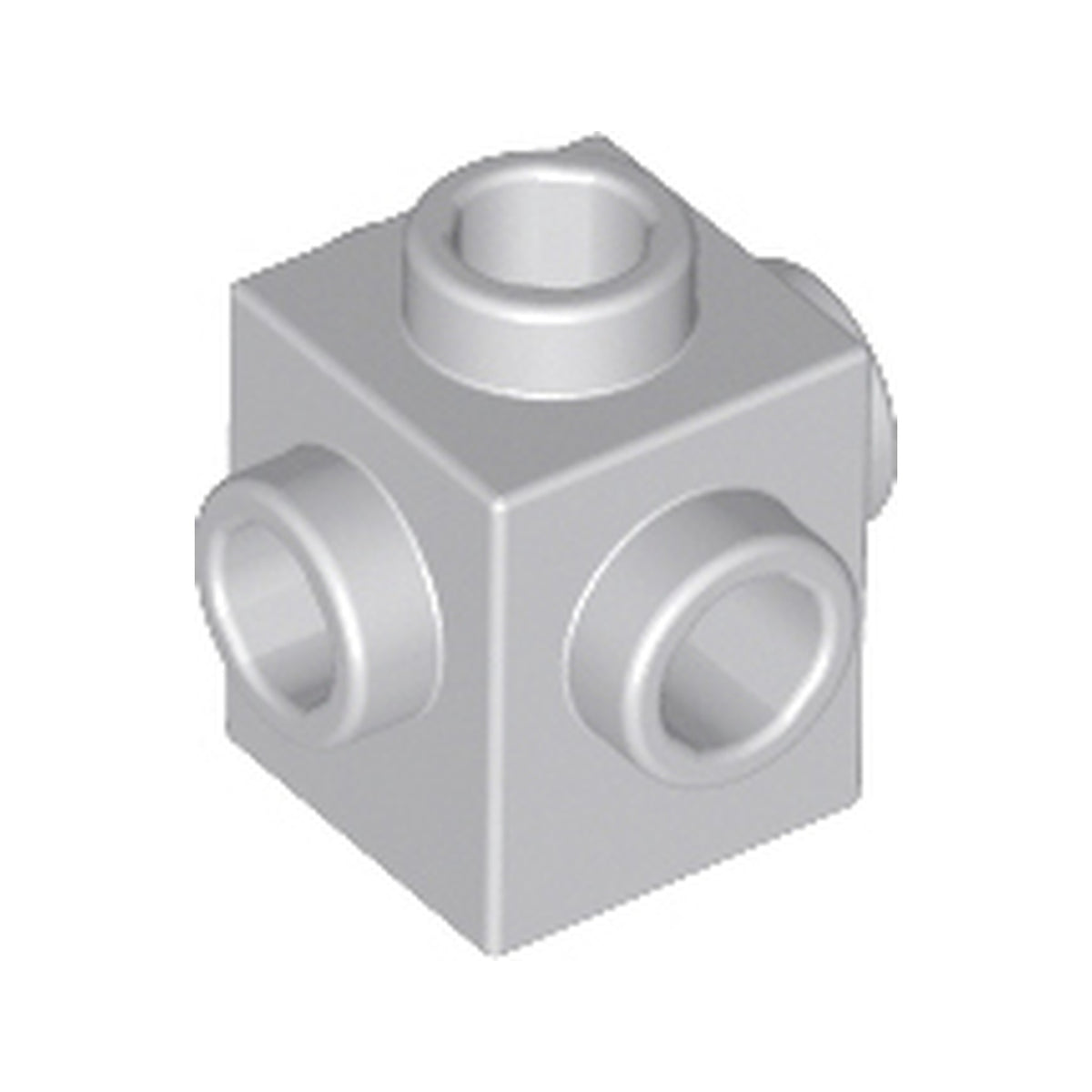 LEGO® Brick, Modified 1 x 1 with Studs on 4 Sides 4733 hellgrau