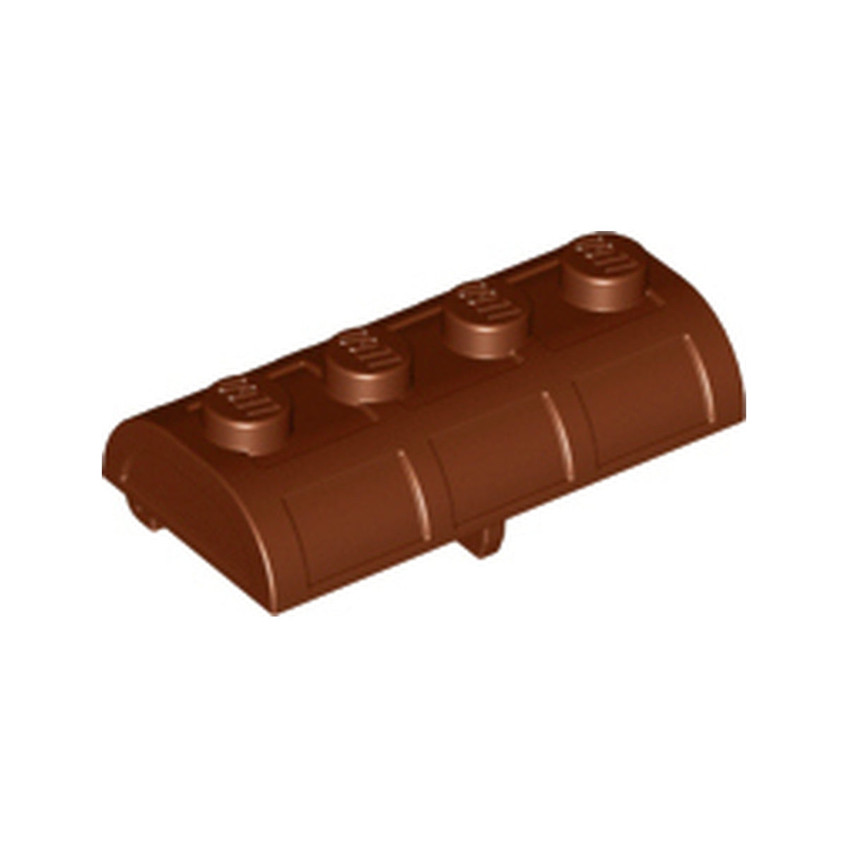 LEGO® Container, Treasure Chest Lid Curved with Thick Hinge 4739a braun