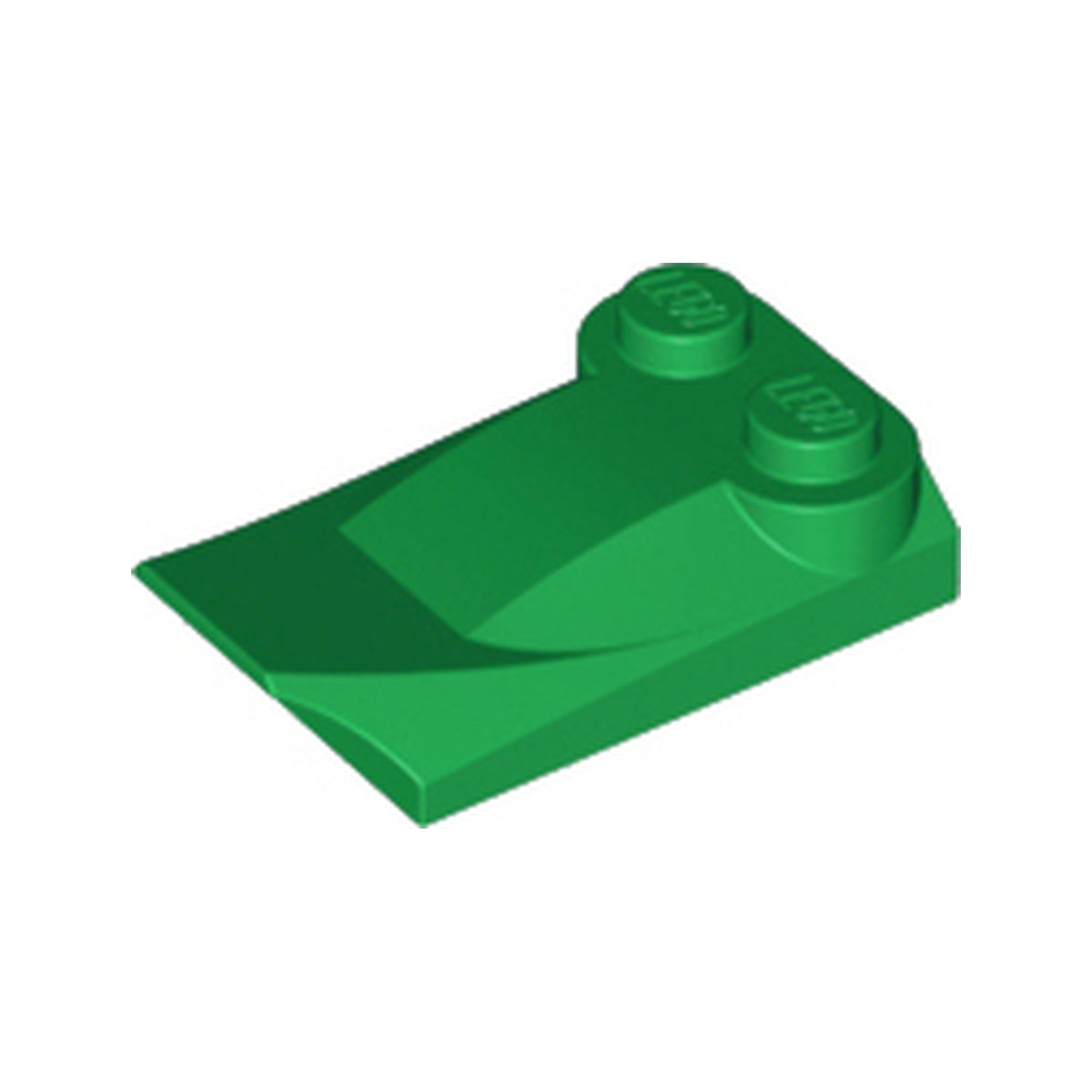 LEGO® Slope, Curved 3 x 2 x 2/3 with 2 Studs, Wing End 47456 grün