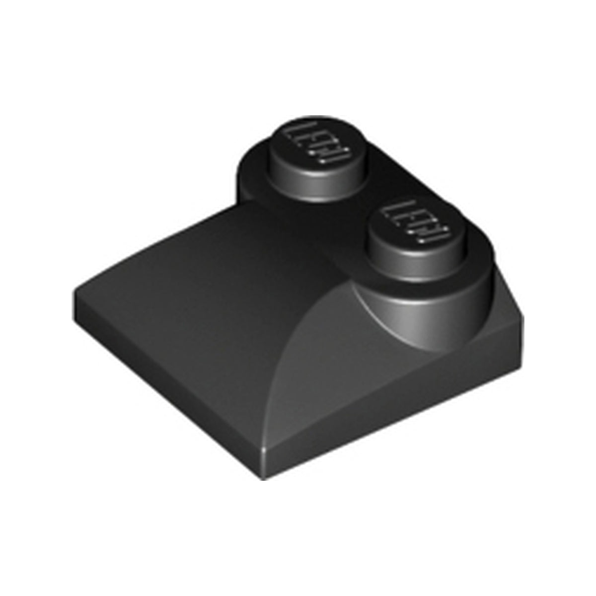 LEGO® Slope, Curved 2 x 2 x 2/3 with 2 Studs and Curved Sides 47457 schwarz