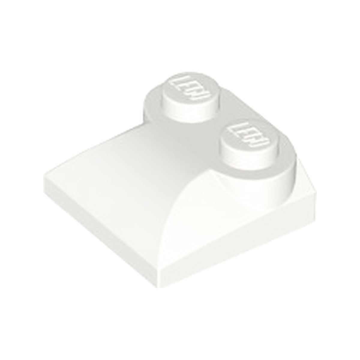LEGO® Slope, Curved 2 x 2 x 2/3 with 2 Studs and Curved Sides 47457 weiss
