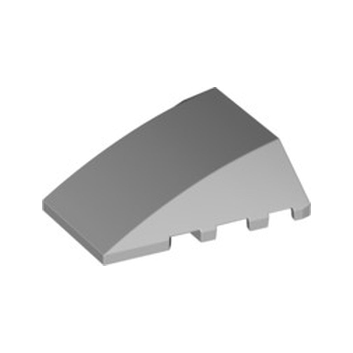 LEGO® Wedge 4 x 4 Triple Curved No Studs 47753 hellgrau