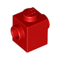 LEGO® Brick, Modified 1 x 1 with Studs on 2 Sides, Opposite 47905 rot