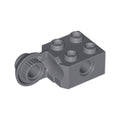 LEGO® Technic, Brick Modified 2 x 2 with Pin Hole and Rotation Joint Ball Half Vertical 48171 dunkelgrau