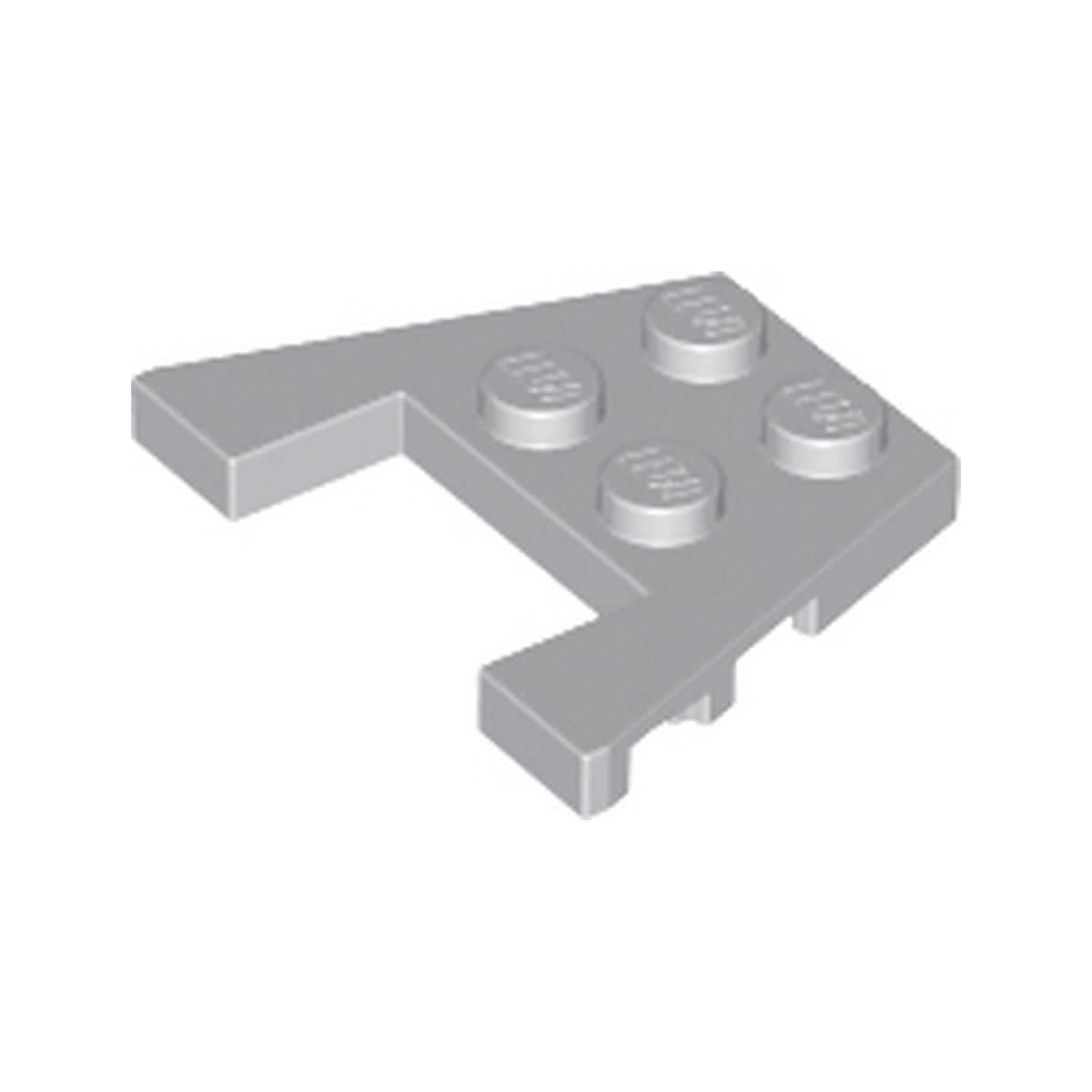 LEGO® Wedge, Plate 3 x 4 with Stud Notches 48183 hellgrau