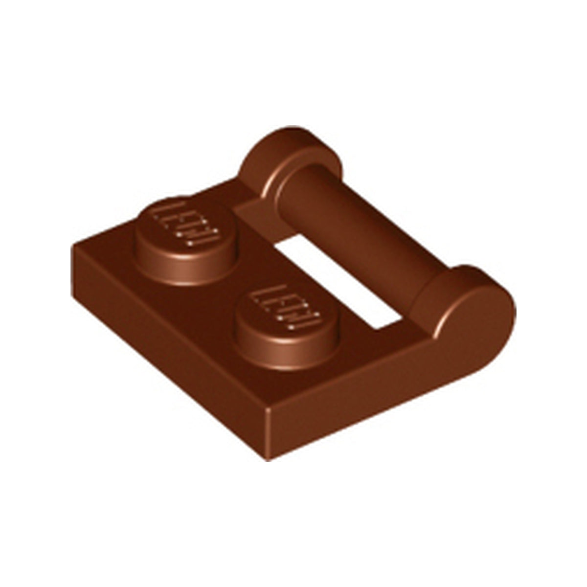 LEGO® Plate, Modified 1 x 2 with Bar Handle on Side - Closed Ends 48336 braun