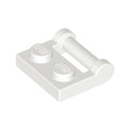 LEGO® Plate, Modified 1 x 2 with Bar Handle on Side - Closed Ends 48336 weiss