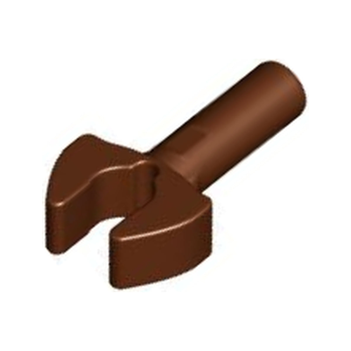 LEGO® Bar   1L with Clip Mechanical Claw - Cut Edges and Hole on Side 48729b braun