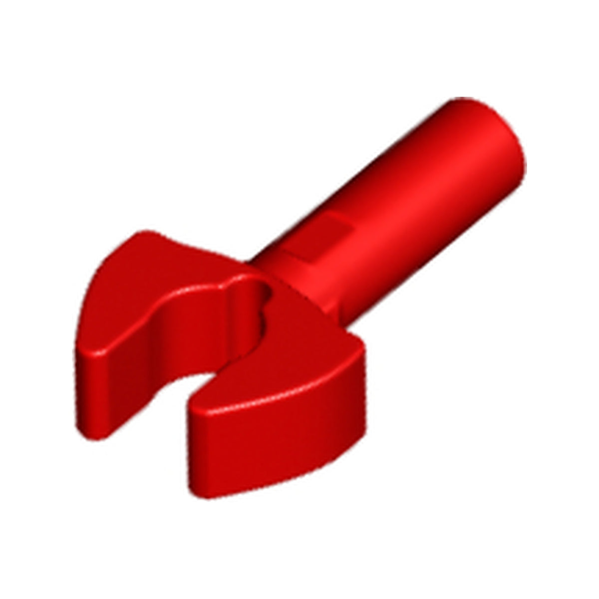 LEGO® Bar   1L with Clip Mechanical Claw - Cut Edges and Hole on Side 48729b rot