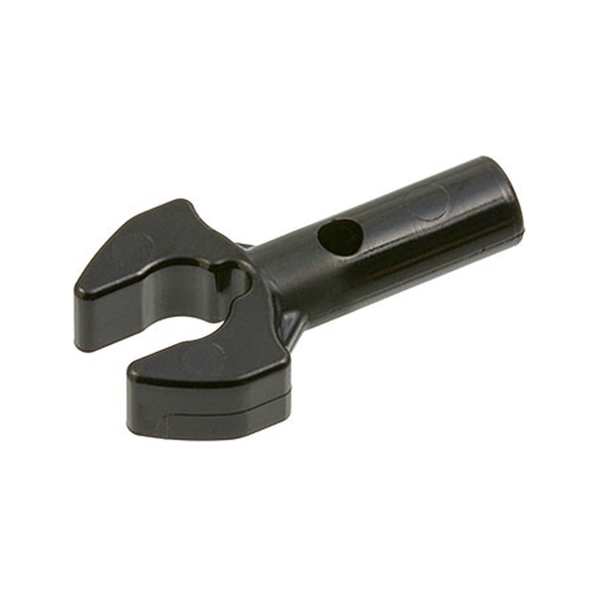 LEGO® Bar   1L with Clip Mechanical Claw - Cut Edges and Hole on Side 48729b schwarz