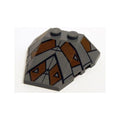 LEGO® Wedge 4 x 4 Triple with Stud Notches with Sith Nightspeeder Pattern 2 48933pb009 dunkelgrau