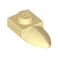 LEGO® Plate, Modified 1 x 1 with Tooth Horizontal 49668 beige