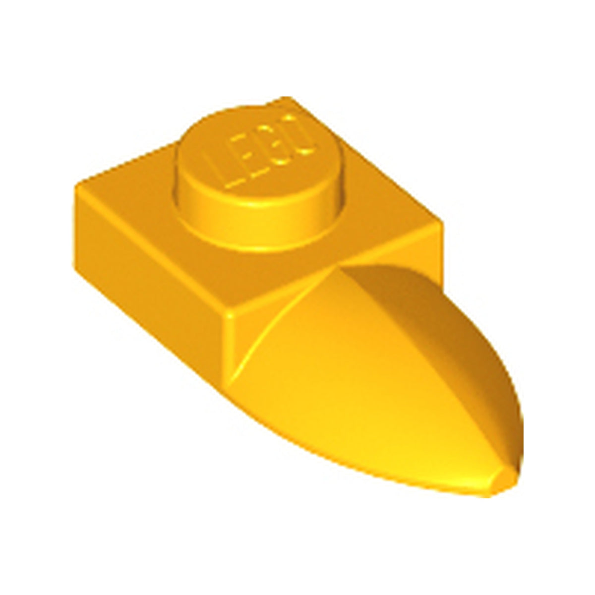 LEGO® Plate, Modified 1 x 1 with Tooth Horizontal 49668 hellorange