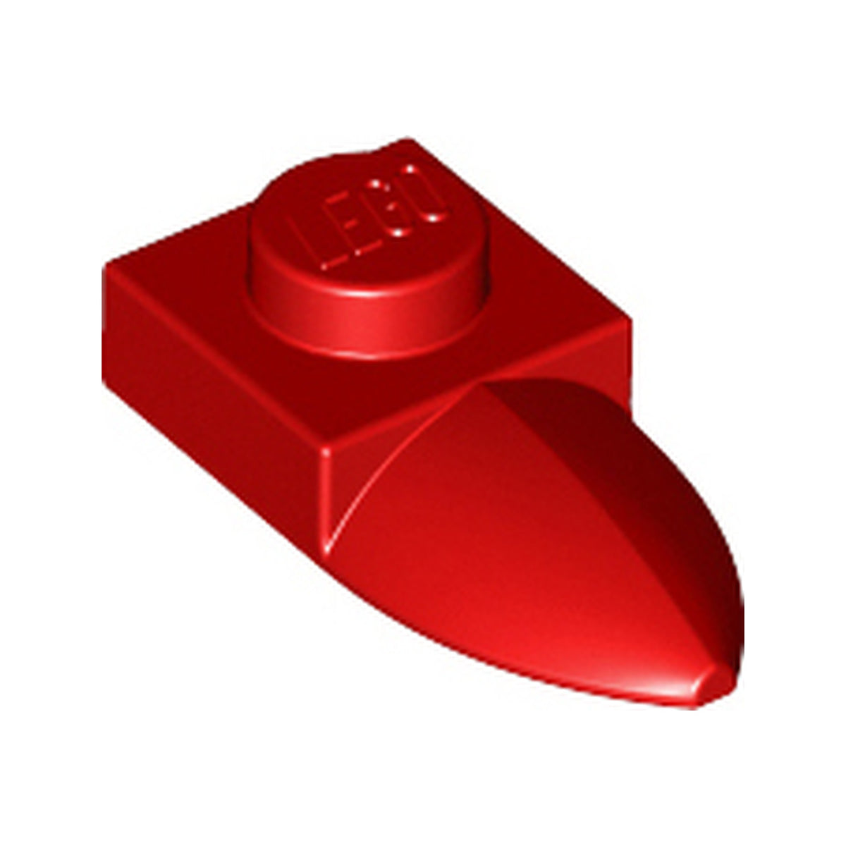 LEGO® Plate, Modified 1 x 1 with Tooth Horizontal 49668 rot
